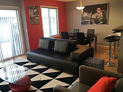 Sitting+and+Dining Calgary 3 bedrooms Townhouse for rent. Property photo: 14116-3