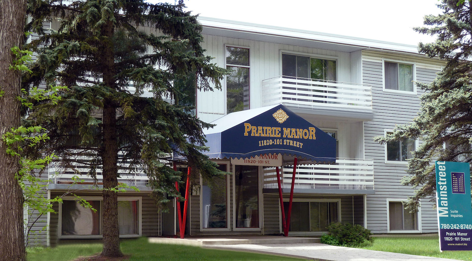Prairie+Manor+Exterior Edmonton bachelor bedrooms Apartment for rent. Property photo: 289343-1