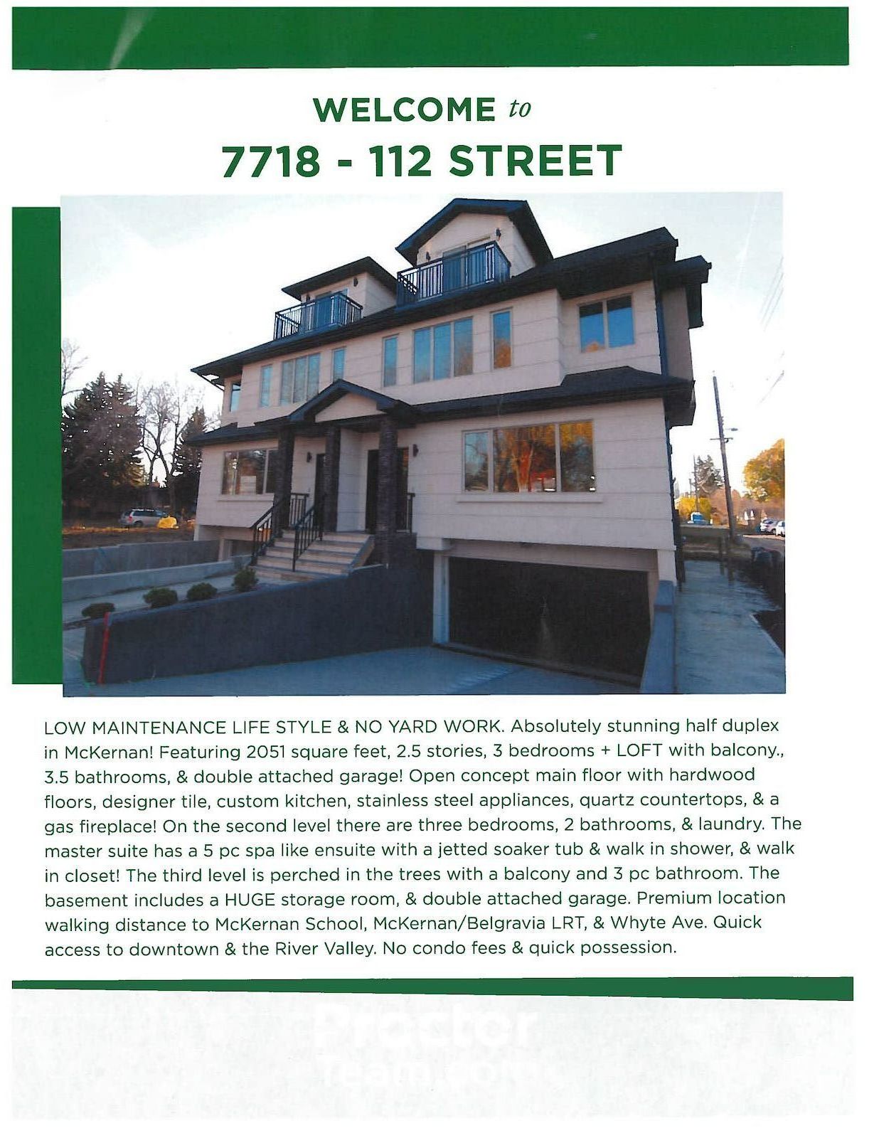 Edmonton 3 bedrooms Duplex for rent. Property photo: 312682-1