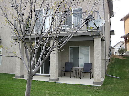 Back+of+house+and+bottom+deck Calgary 3 bedrooms Townhouse for rent. Property photo: 314149-3