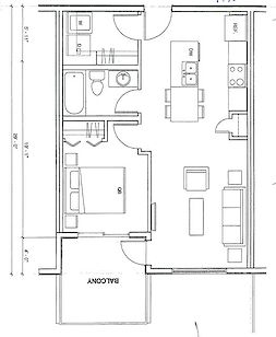 Calgary 1 bedroom Condo Unit for rent. Property photo: 337511-3