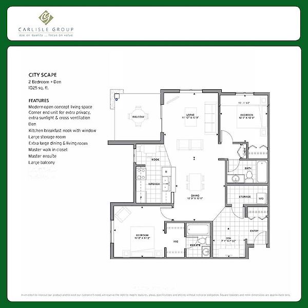 Edmonton 2 + Den bedrooms Apartment for rent. Property photo: 402439-2