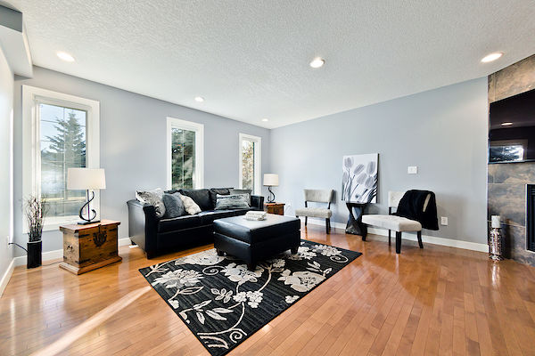 Living+Room Calgary 3 + Den bedrooms Townhouse for rent. Property photo: 410786-3