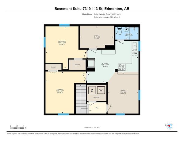 Edmonton 2 bedrooms Basement for rent. Property photo: 448479-3