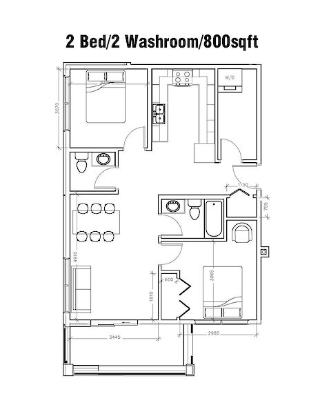 Edmonton 2 bedrooms Condo Unit for rent. Property photo: 569959-2
