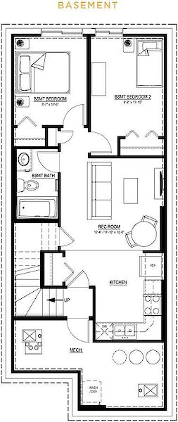 Calgary 2 bedrooms Basement for rent. Property photo: 612581-2