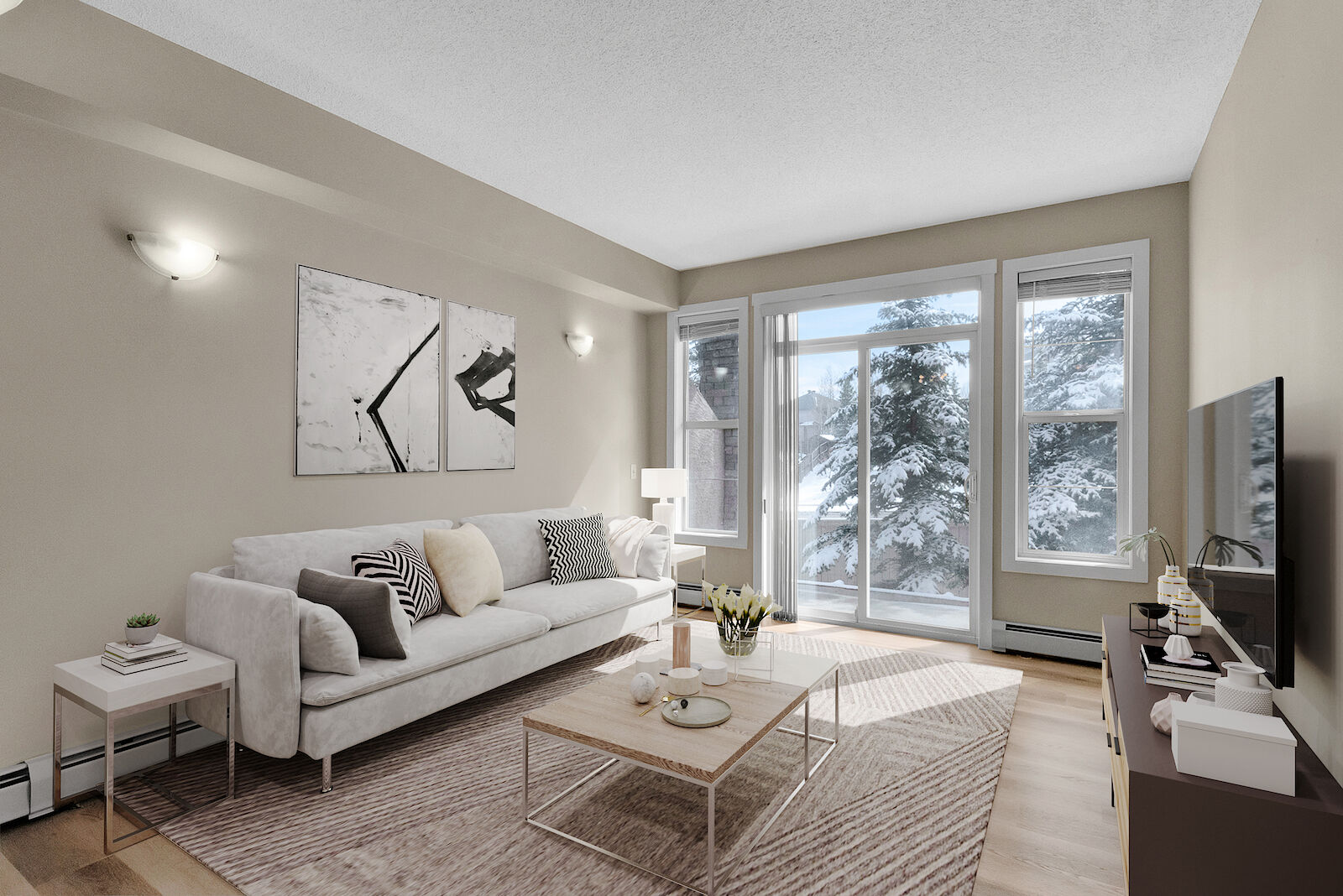 Calgary 1 bedroom Condo Unit for rent. Property photo: 61931-1