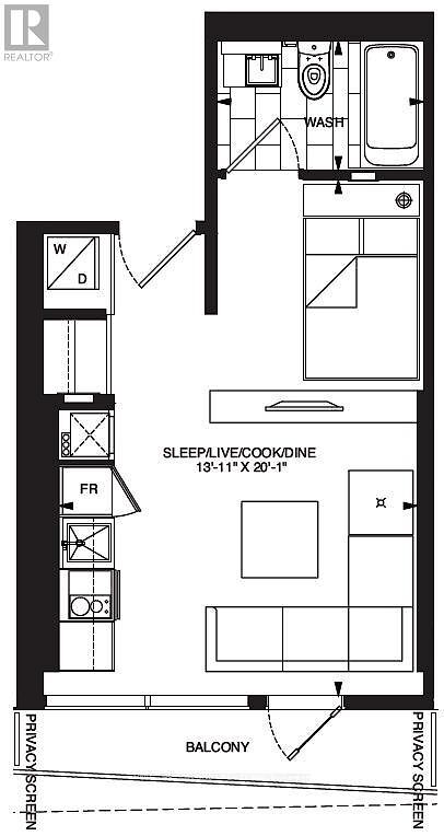 Toronto studio Apartment for rent. Property photo: 626239-1