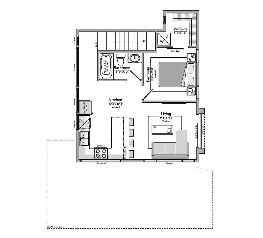 Floor+plan+of+suite Edmonton 1 bedroom House for rent. Property photo: 632248-1