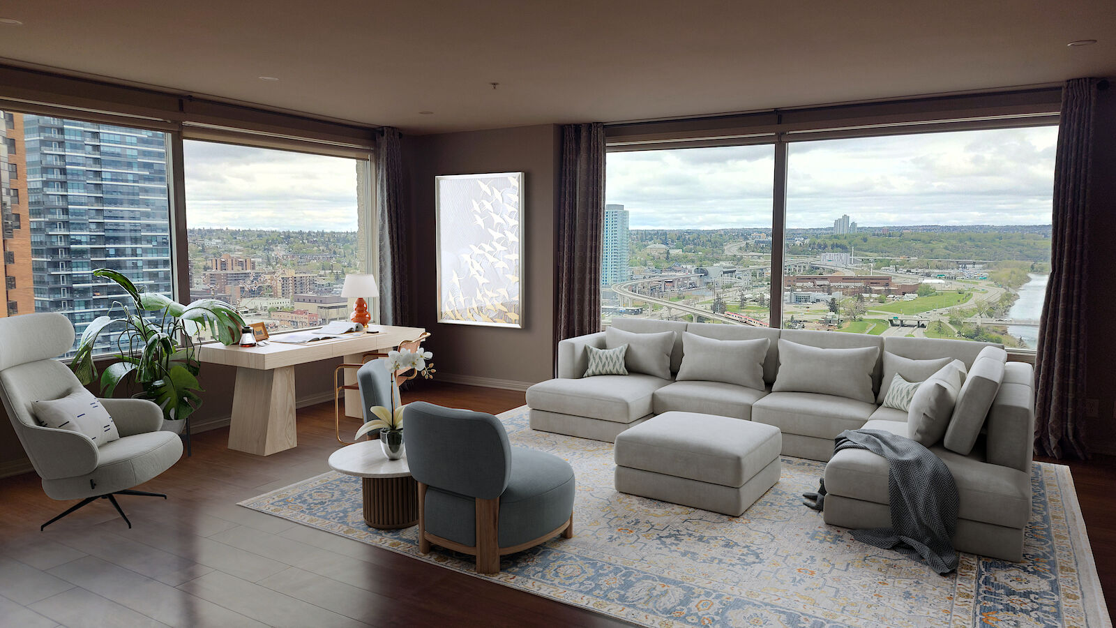 Calgary 2 + Den bedrooms Condo Unit for rent. Property photo: 635970-1
