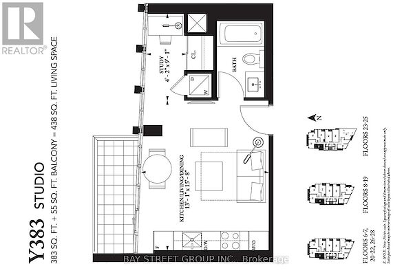 Toronto studio Apartment for rent. Property photo: 637562-3
