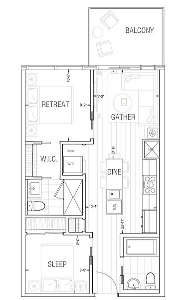 Calgary 2 bedrooms Condo Unit for rent. Property photo: 640768-2