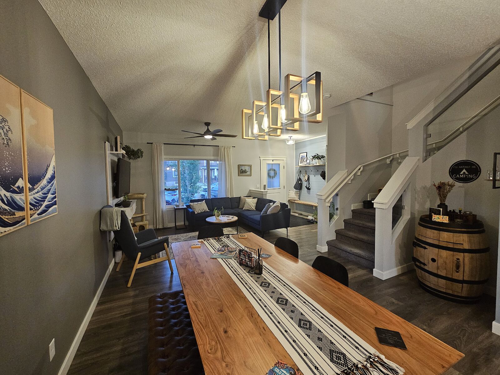 Main+Floor+Living+room+Dining Airdrie 4 bedrooms Duplex for rent. Property photo: 642007-1
