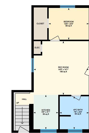 Diamond Valley 1 bedroom Basement for rent. Property photo: 645511-1