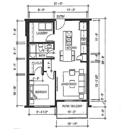 Calgary 1 bedroom Condo Unit for rent. Property photo: 648541-1