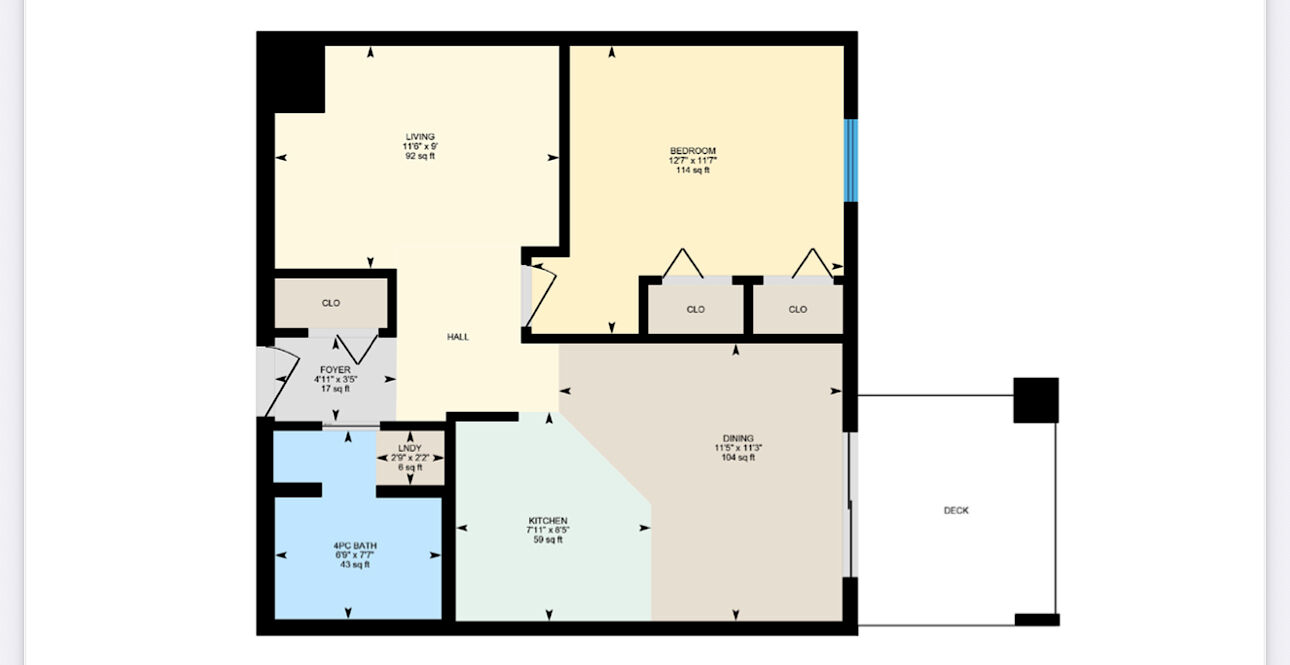 Calgary 1 bedroom Condo Unit for rent. Property photo: 649318-1