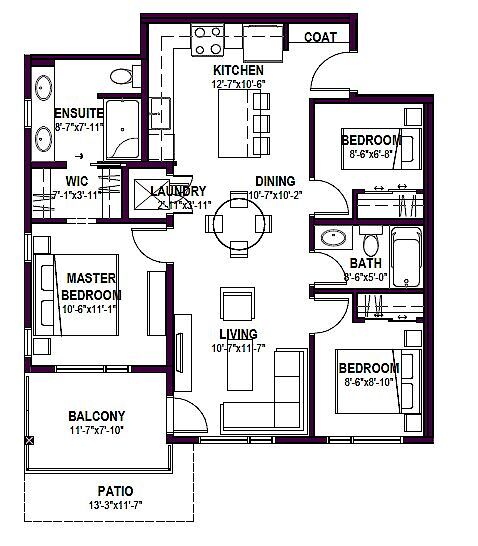 Calgary 3 bedrooms Condo Unit for rent. Property photo: 682515-2