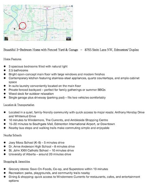 Edmonton 3 bedrooms Duplex for rent. Property photo: 689508-2