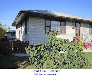 Front+view+-+left+side Calgary 1 bedroom House for rent. Property photo: 84503-2
